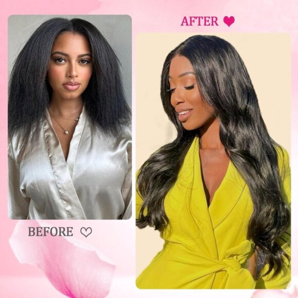 8PCS 120g Natural Black Human Hair Clip-in Extensions 20" Straight Double Weft - Picture 2 of 8